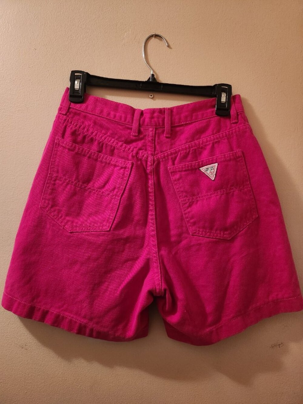 Guess by Marciano Vintage Shorts in Hot Pink Denim Size 30